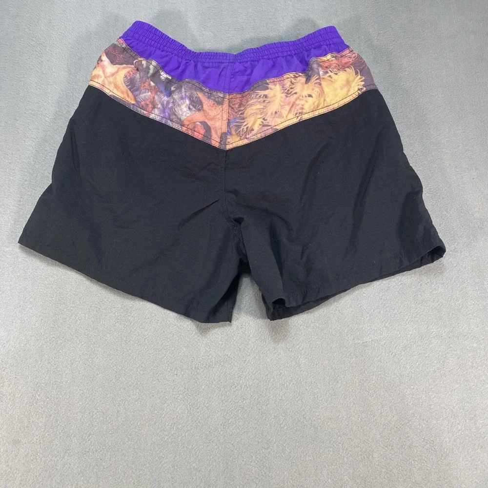 Vintage Sun Blocks Men's Medium Swim Shorts Trunks Lined 100% Nylon Made In USA